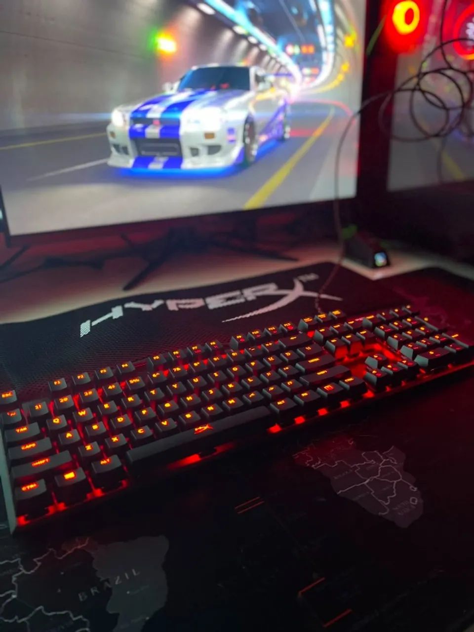 Teclado Hyperx Alloy Fps Cor Preto Com Luz Vermelho - Foto 2