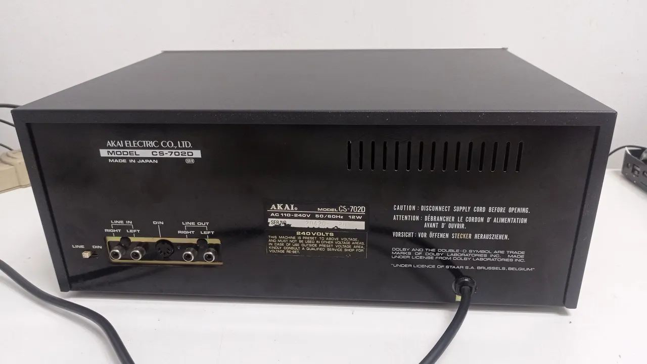 Tape Deck Akai CS-702D revisado - Foto 3