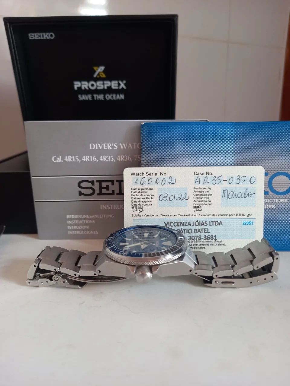 Seiko Samurai SRPD23 GREAT WHITE SHARK - Foto 3