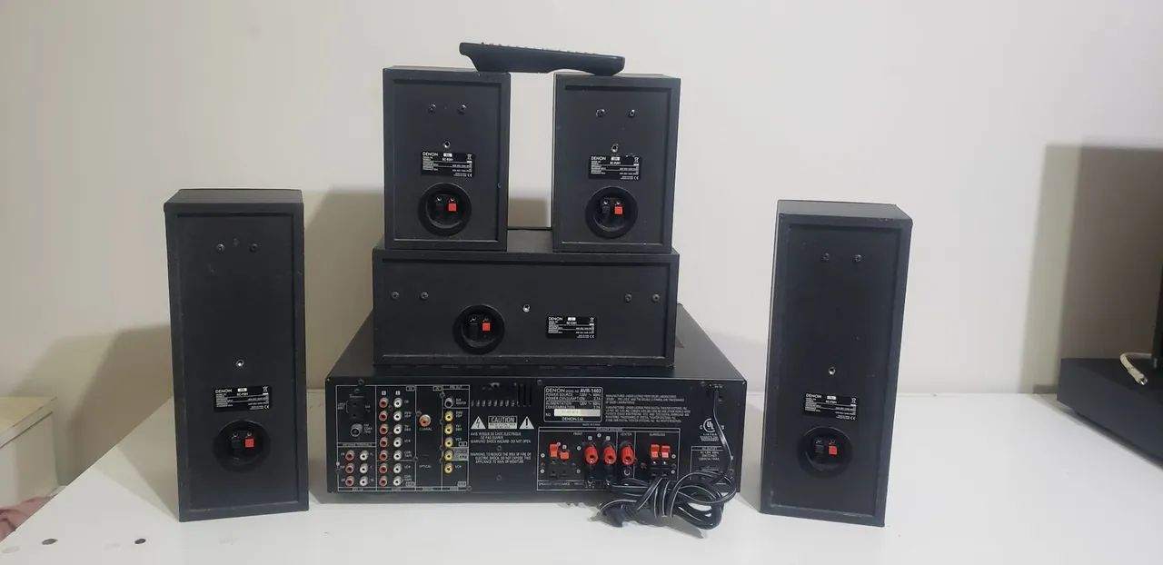 Conjunto Denon Receiver + 05 Caixas Acústicas  - Foto 2