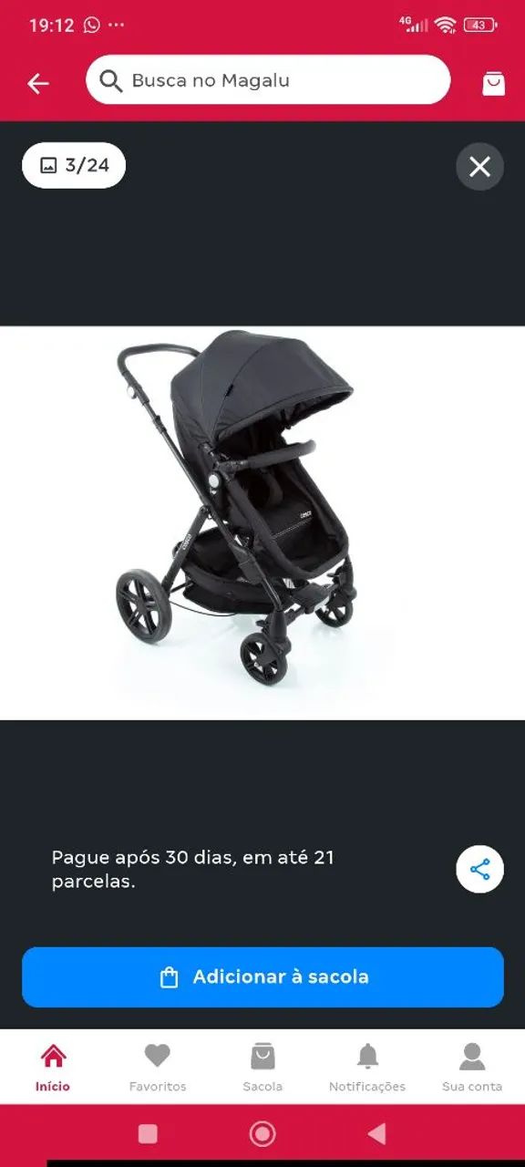 Carrinho de bebê COSCO