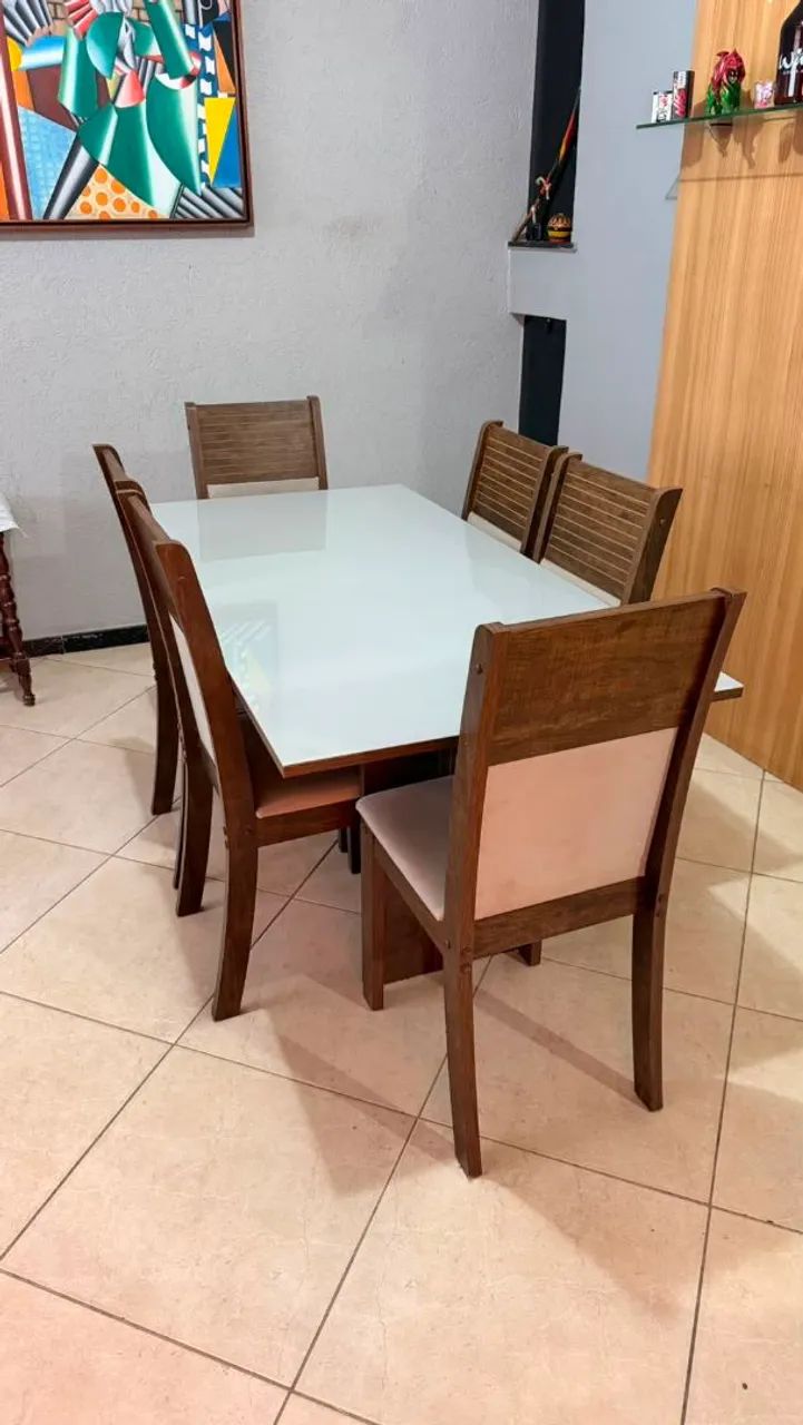 Mesa 6 cadeiras 