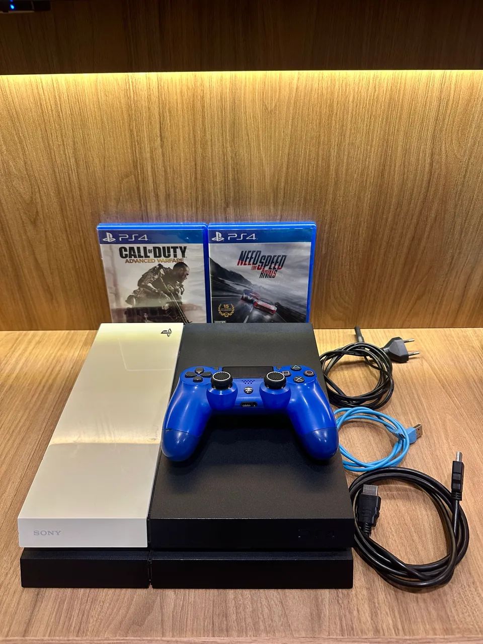 PS4 + Controle + 2 Jogos - Foto 4