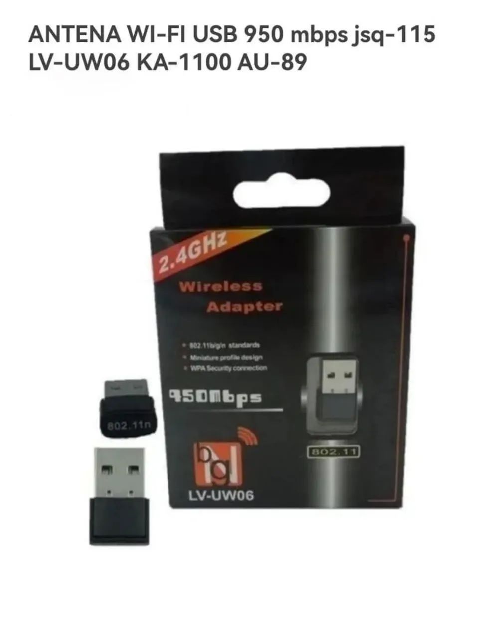 Adaptador Wi-fi Usb 2.4 Internet 950mbps Lv-uw06 - Foto 2