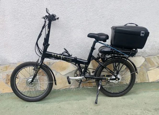 bicicleta elétrica dobrável. Lítio 
