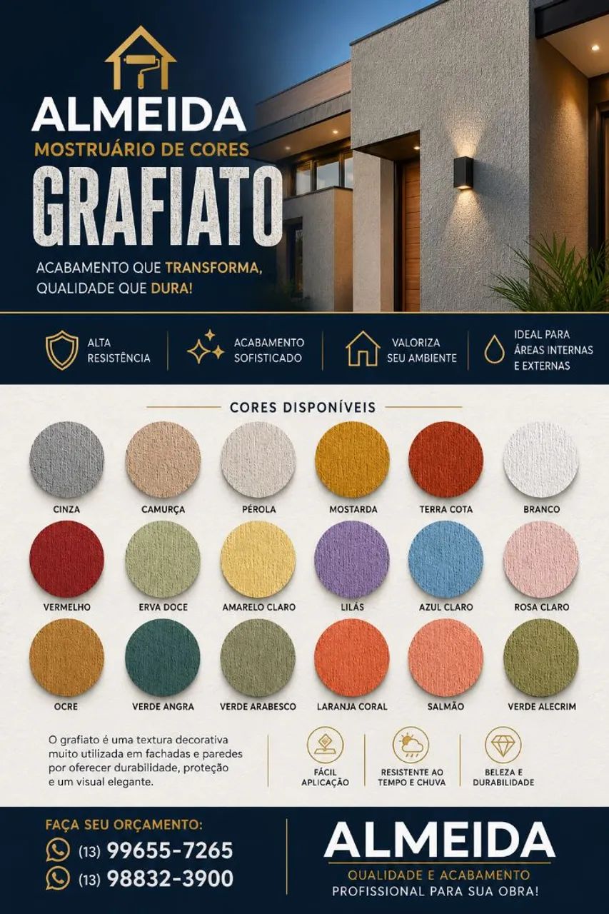 Grafiato textura interno e externo *  * - Foto 3