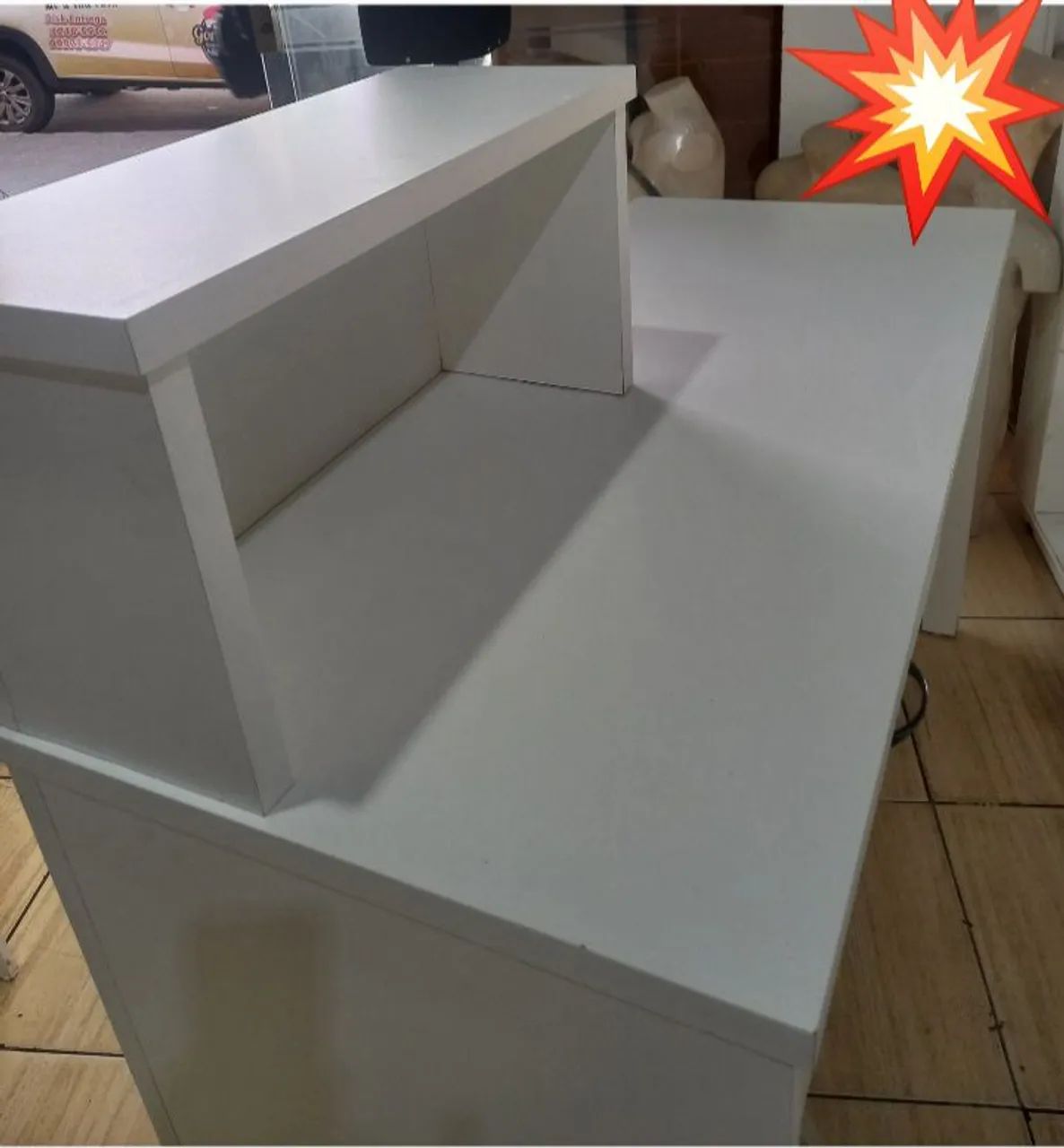 Mesa caixa usada em mdf 62/1,16/1,42 comprimento Maringá Paraná  - Foto 3