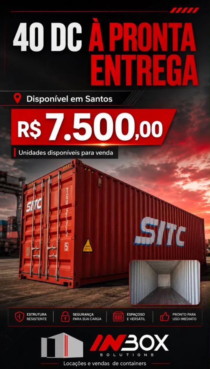 CONTAINER DRY 20?, 40? E 40? HC ? USADOS EM BOM ESTADO - Foto 2