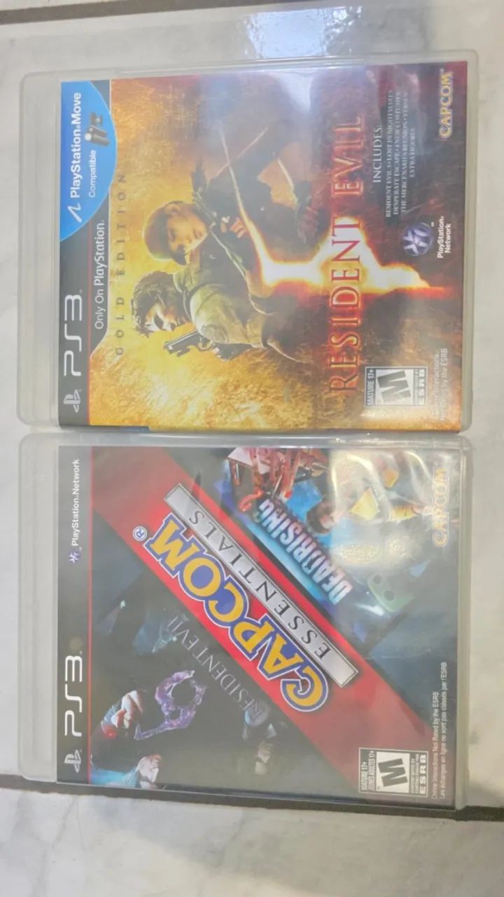 Jogos PS3 Capcom ES + RE5 + DMC