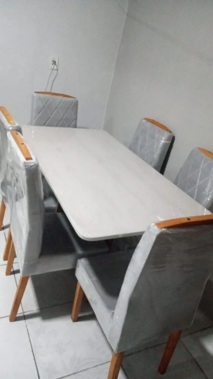 Conjunto de mesa de Jantar entrega e montagem incluso. - Foto 4