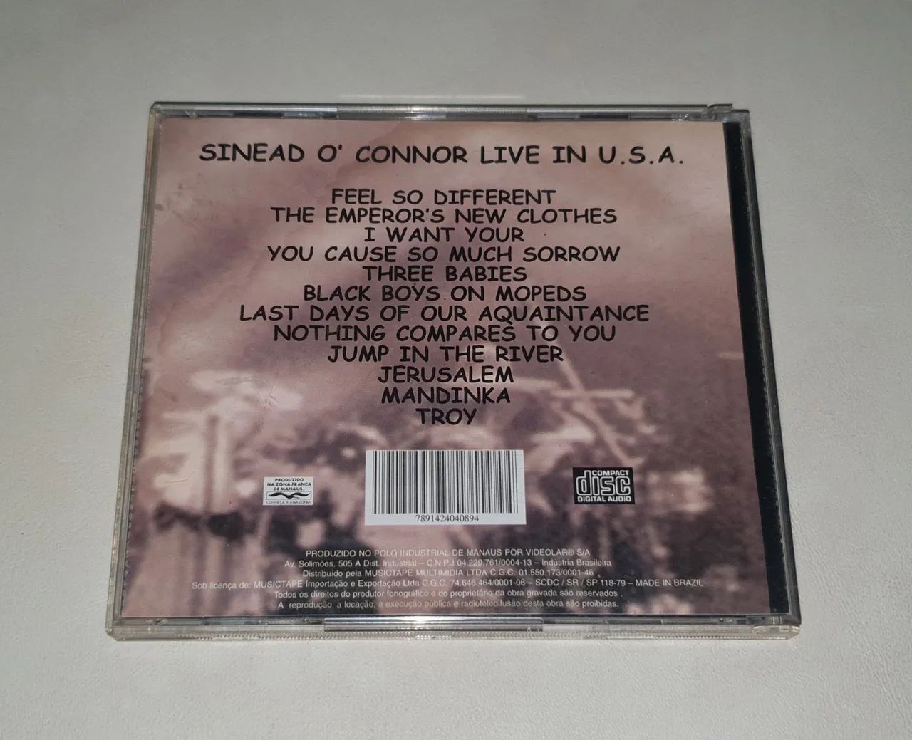 Cd - Sinead O'Connor Original Lives ( Live in USA ) - Foto 3
