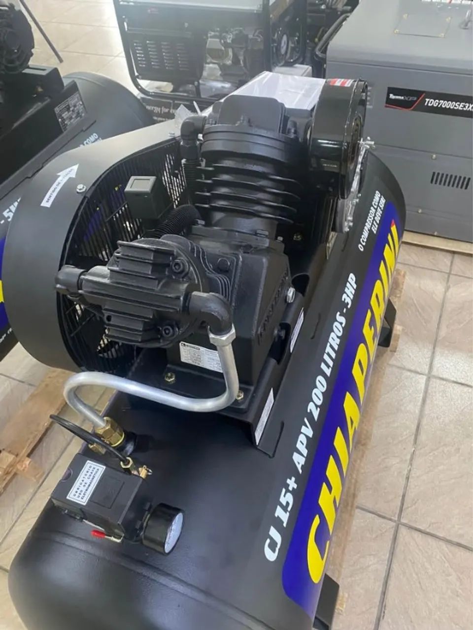 COMPRESSOR DE AR ALTA PRESSÃO 200L 3HP CHIAPERINI - Foto 3