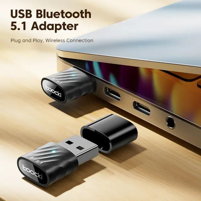Adaptador Bluetooth 5.1 USB Toocki Original para PC e Notebook - Foto 2