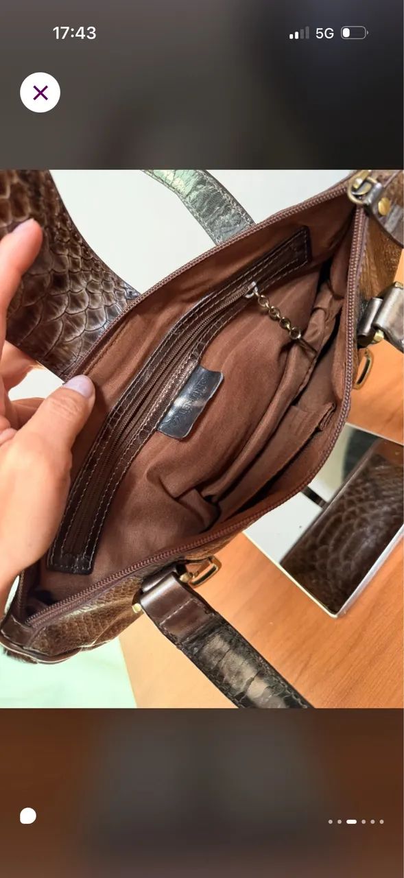 Bolsa baguete vintage Valentino  - Foto 2