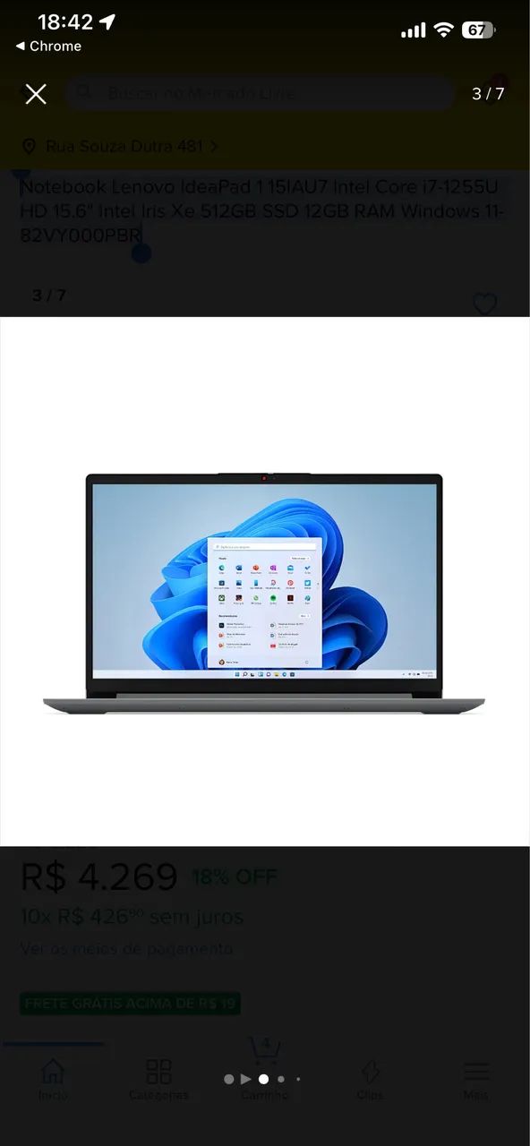 notebook Lenovo i7 - Foto 4