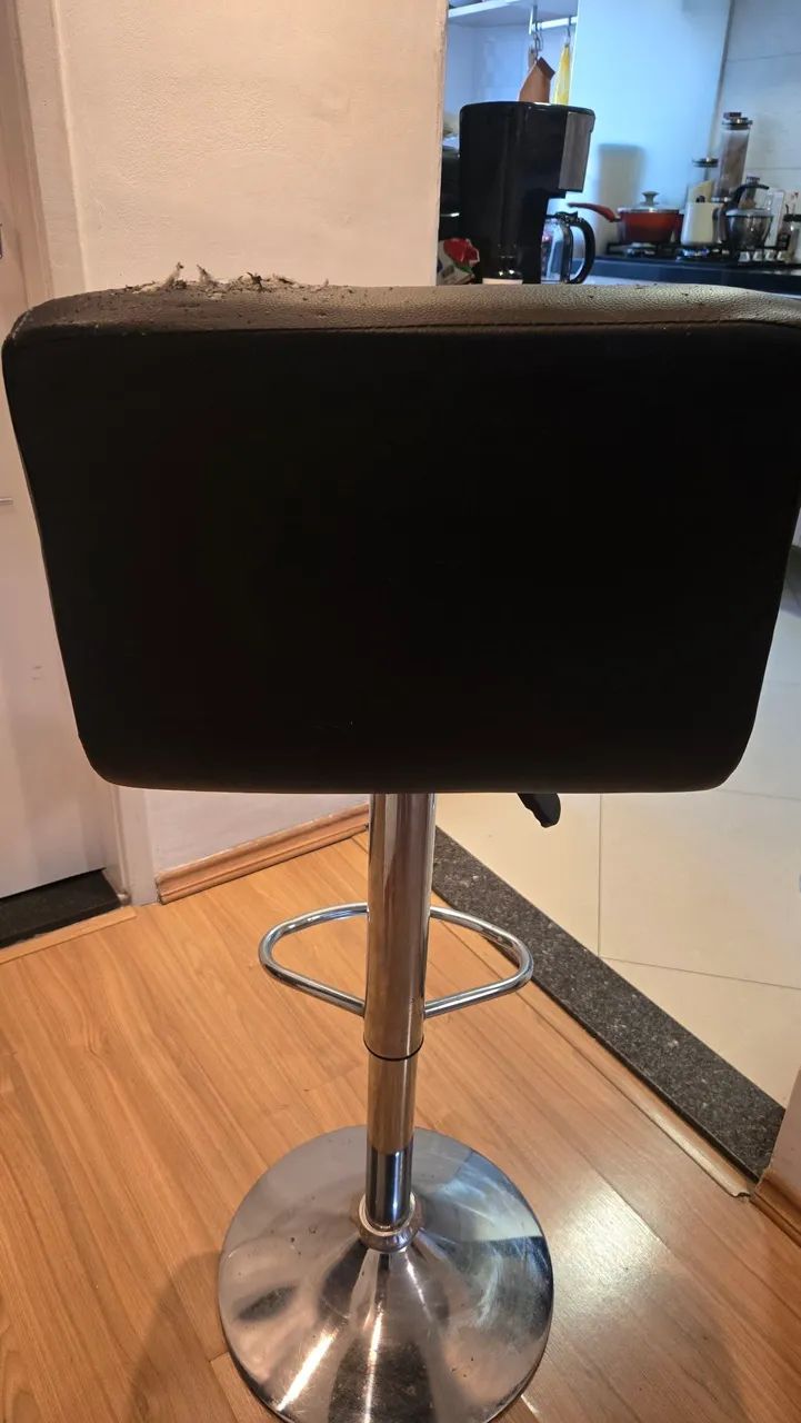 Banqueta metálica em courino - Foto 3