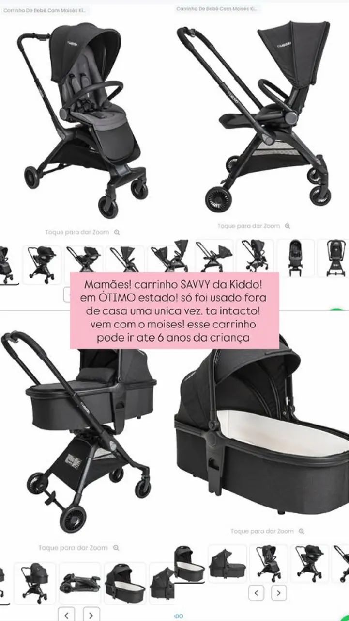 carrinho kiddo savvy 360 - Foto 4