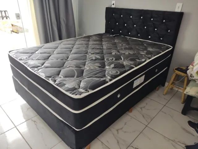 Cama com Preço Direto de Fábrica + Base box e Cabeceira de Brinde