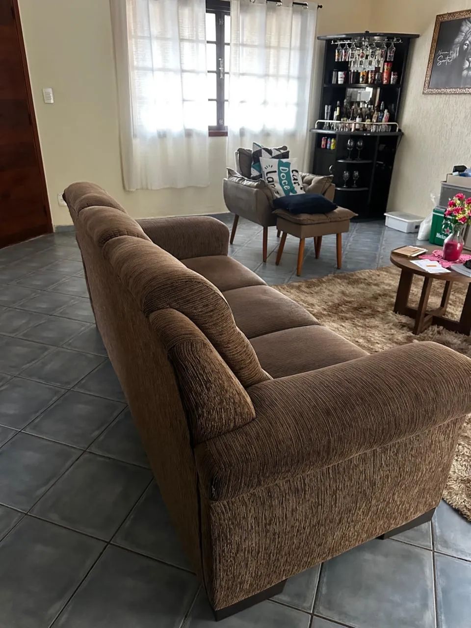Sofá 3 lugares - Seminovo - Foto 2