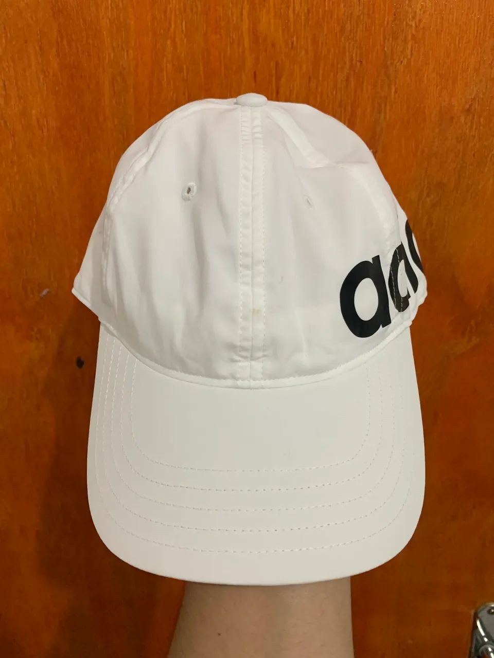 Boné Adidas Letreiro Branco - Foto 3