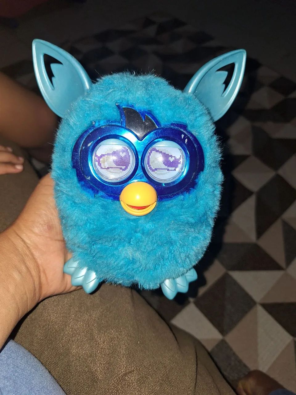 Furby boom azul funcionando perfeitamente importado idioma inglês. - Foto 2