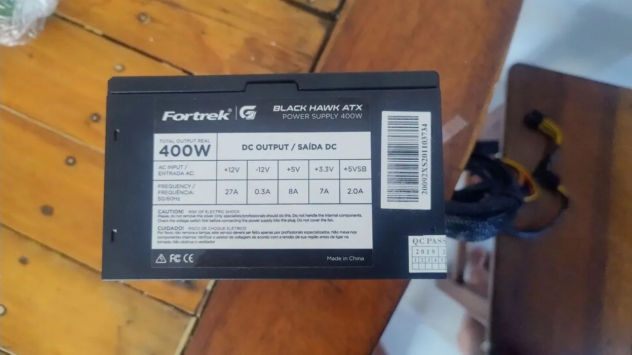 Fonte gamer fortrek 400w silver