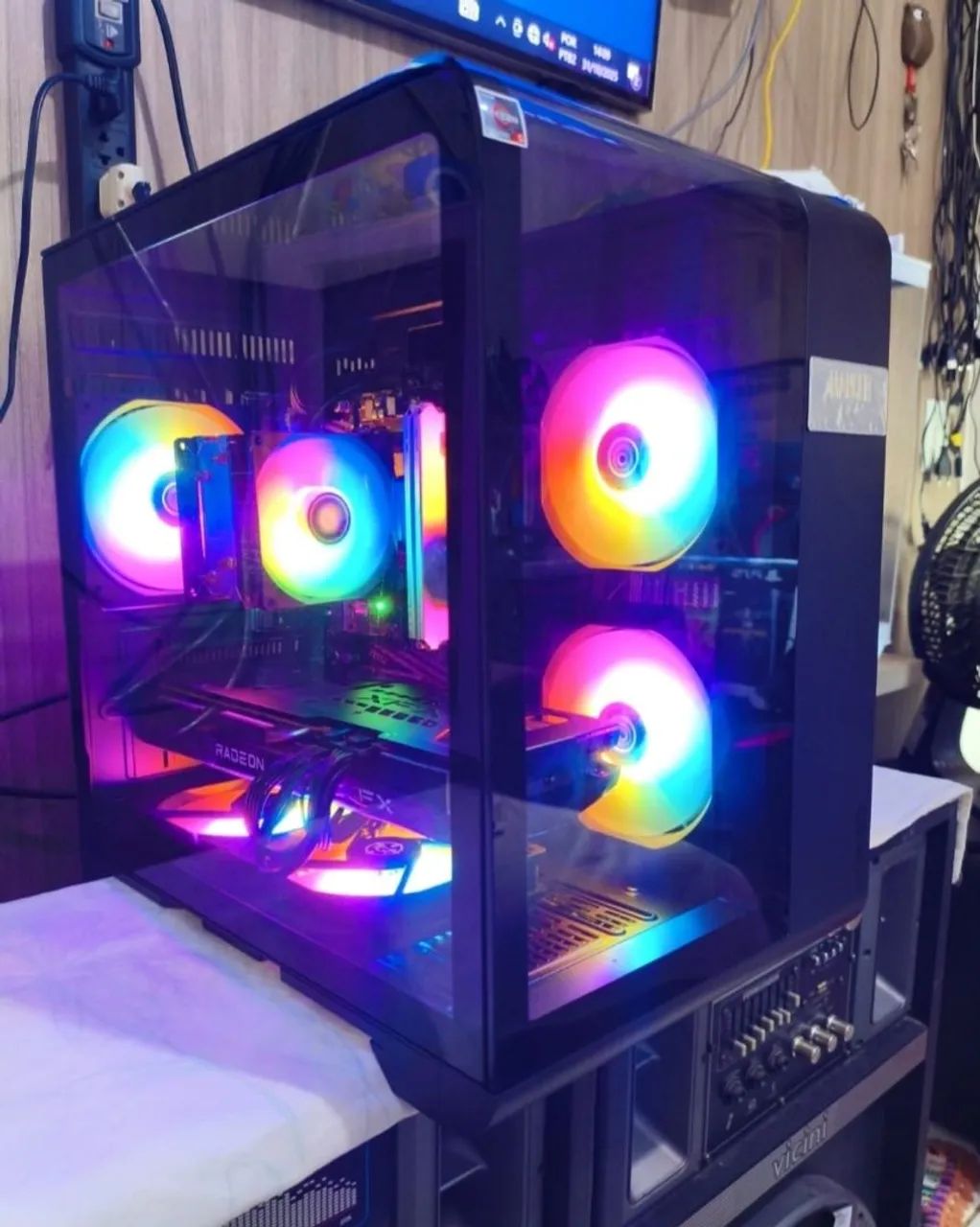 Pc Gamer Ryzen 5 5500X3D com RX 7600 estudo tr