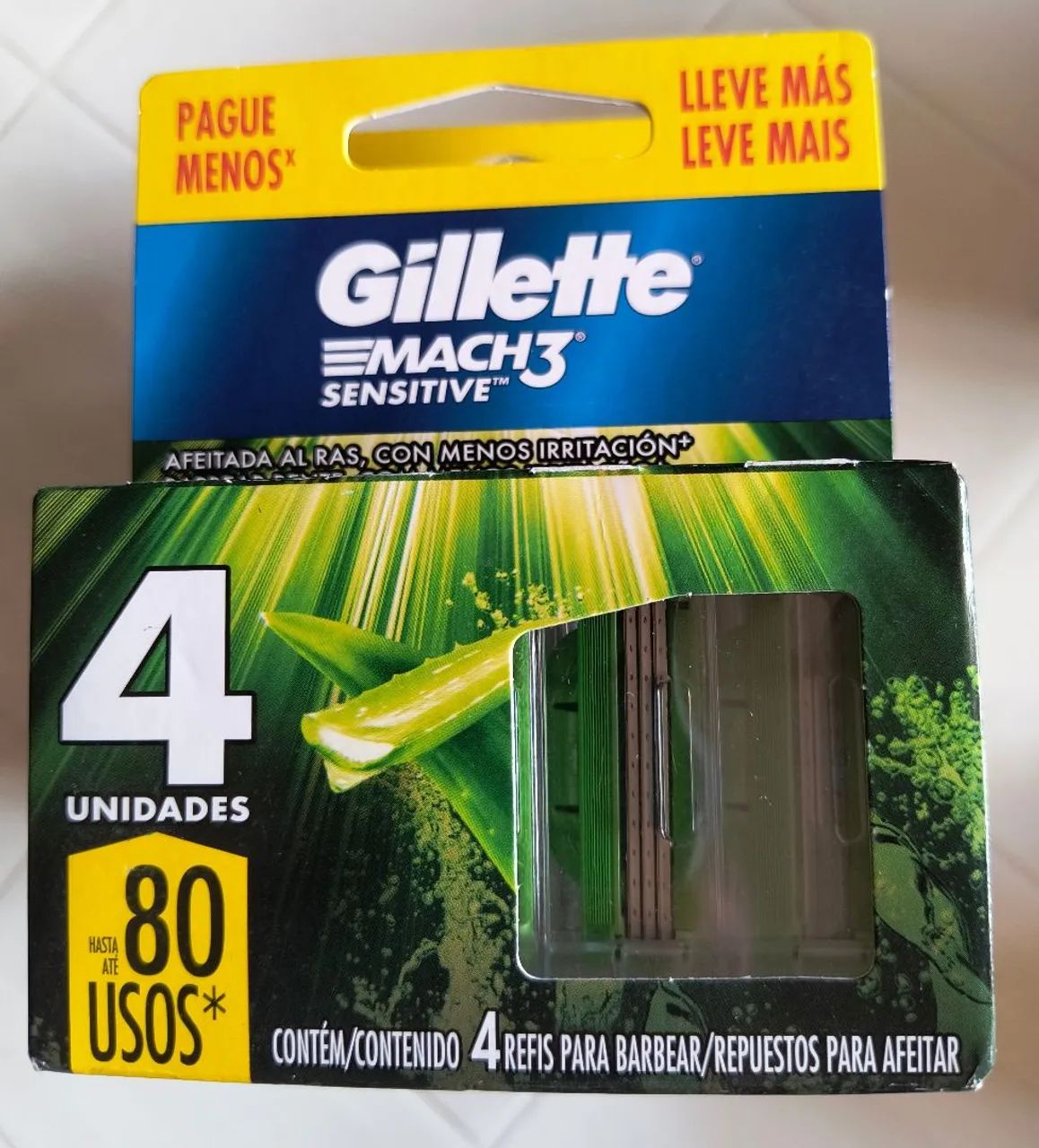 Cartuchos Gillette Mach3 C/4 Lâminas - Foto 2