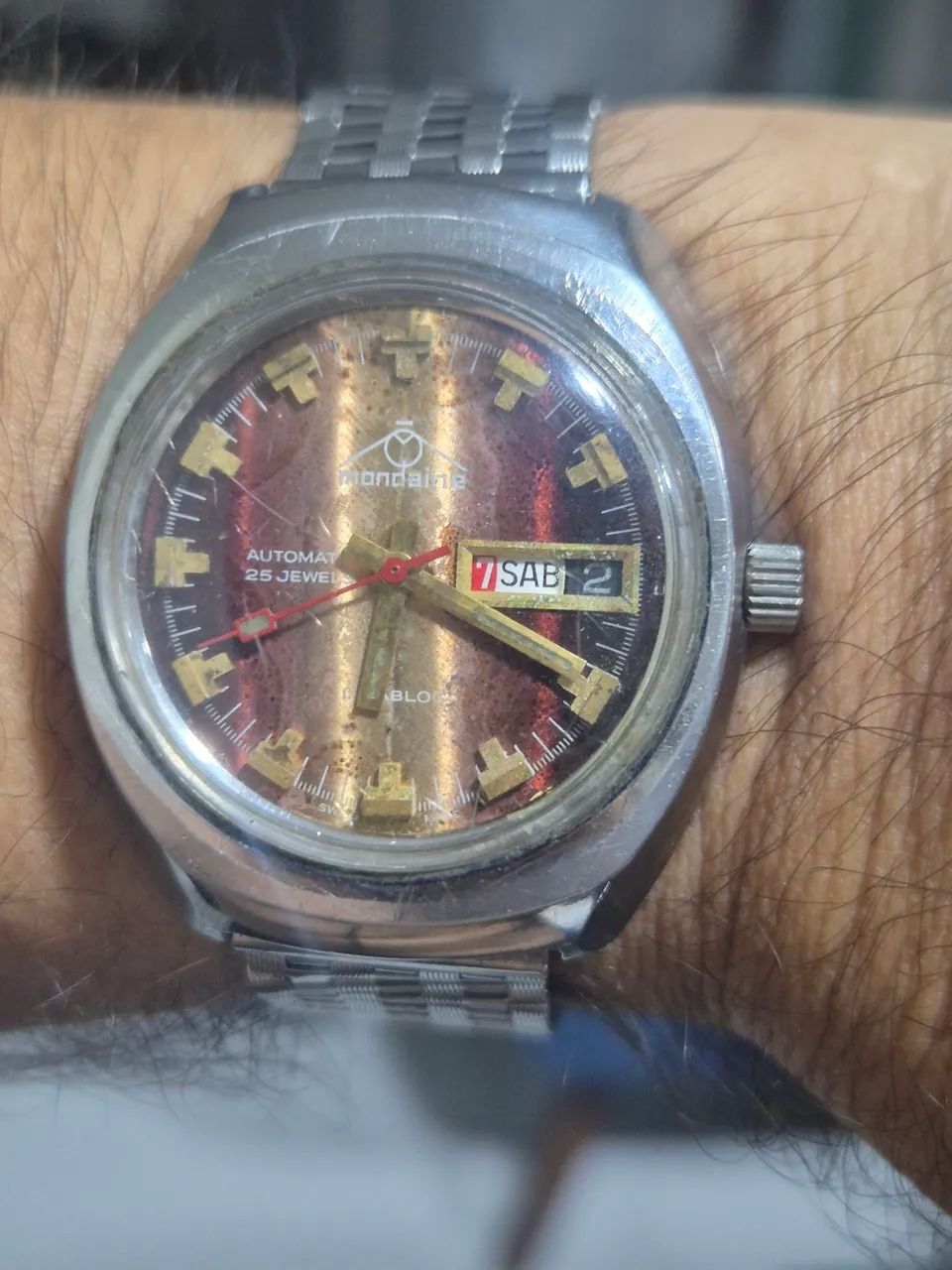Relógio MONDAINE AUTOMÁTICO  SWISS MADE   -    REVISADO