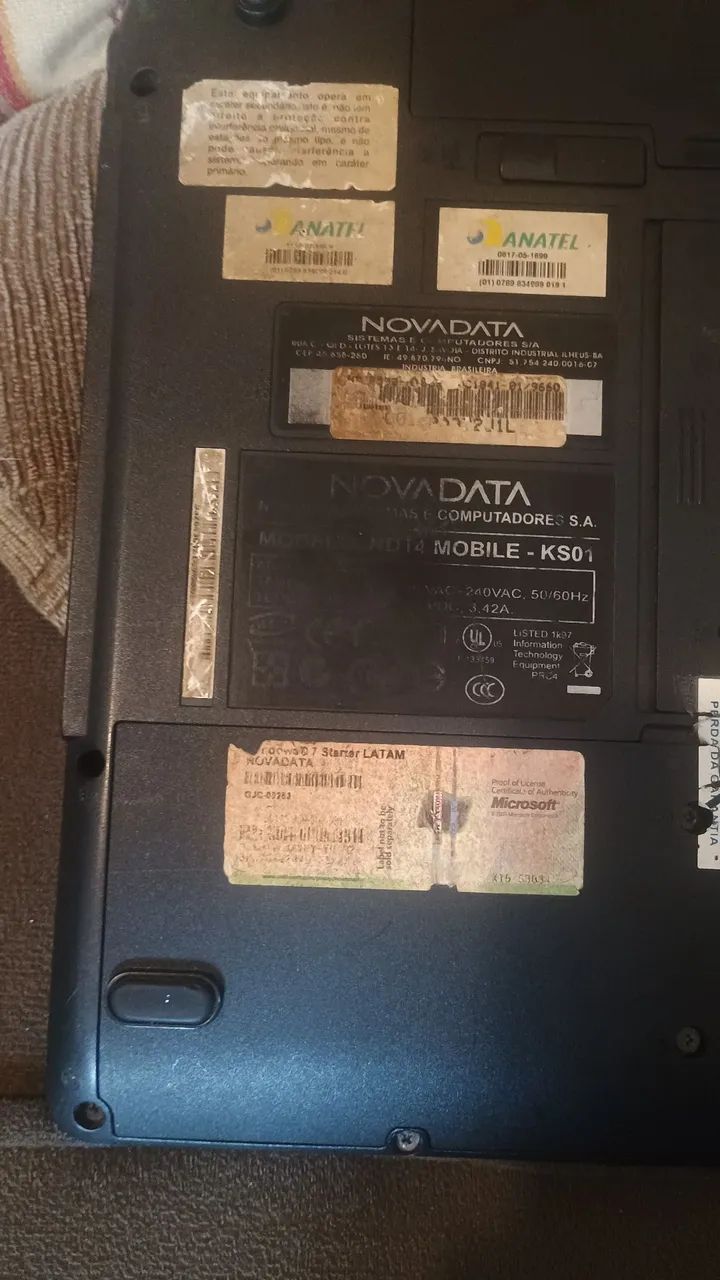 NOTEBOOK NOVADATA USADO FUNCIONANDO