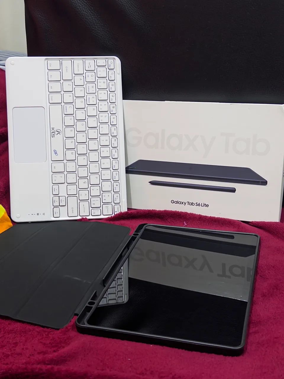 Tablet S6 lite com teclado e capinha - Foto 4
