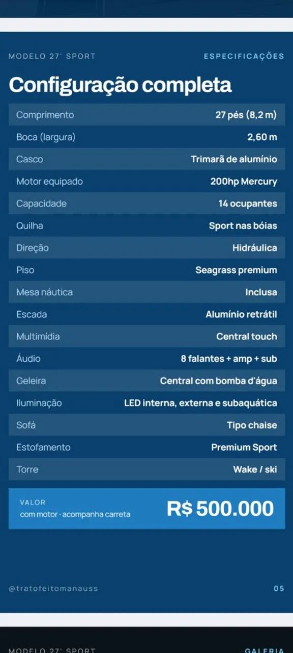 lancha pontoon 28 pes - Foto 7