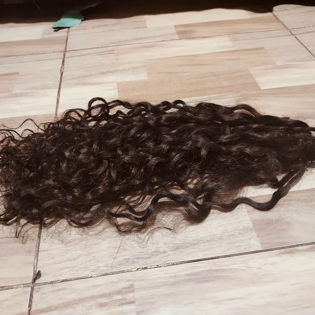 Mega hair cacheado 