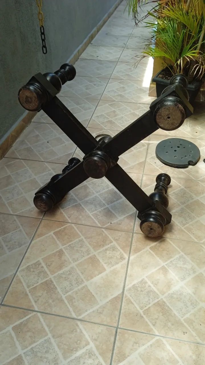 Pé de mesa madeira maciça  - Foto 4