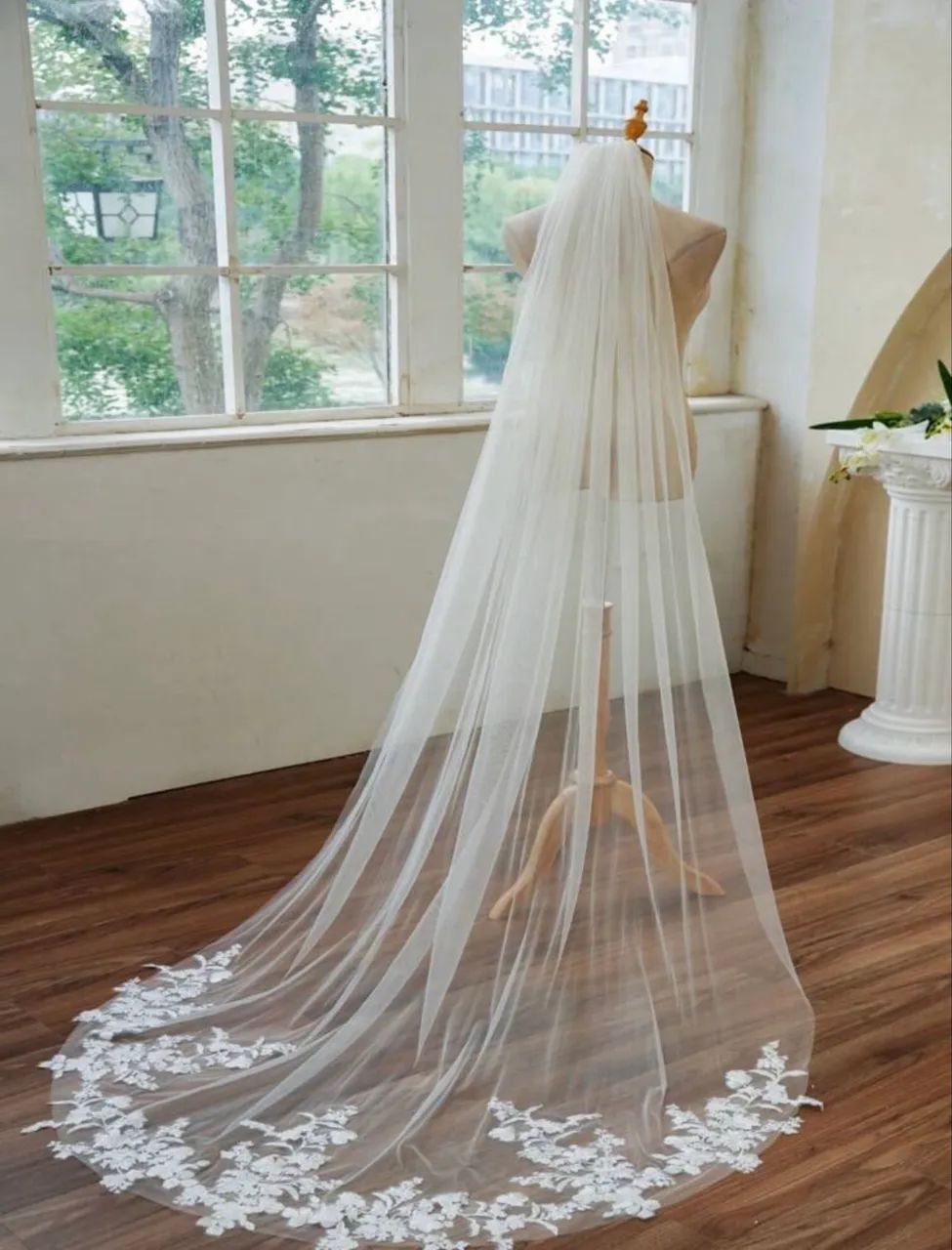 Vestido de casamento e véu - Foto 4