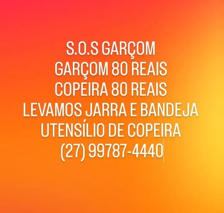 S.O.S GARÇOM  - Foto 2