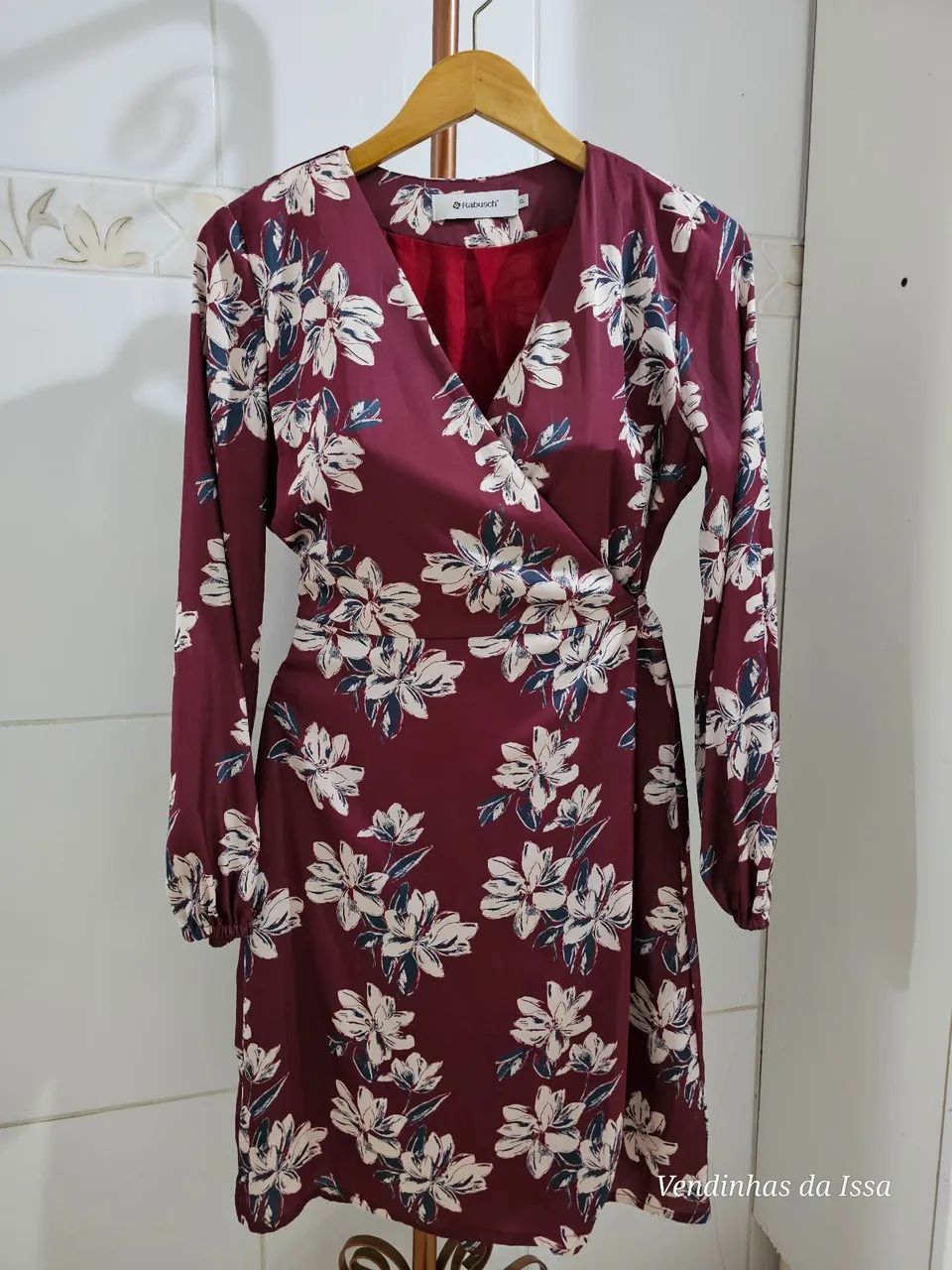 Vestido Rabusch Transpassado Floral