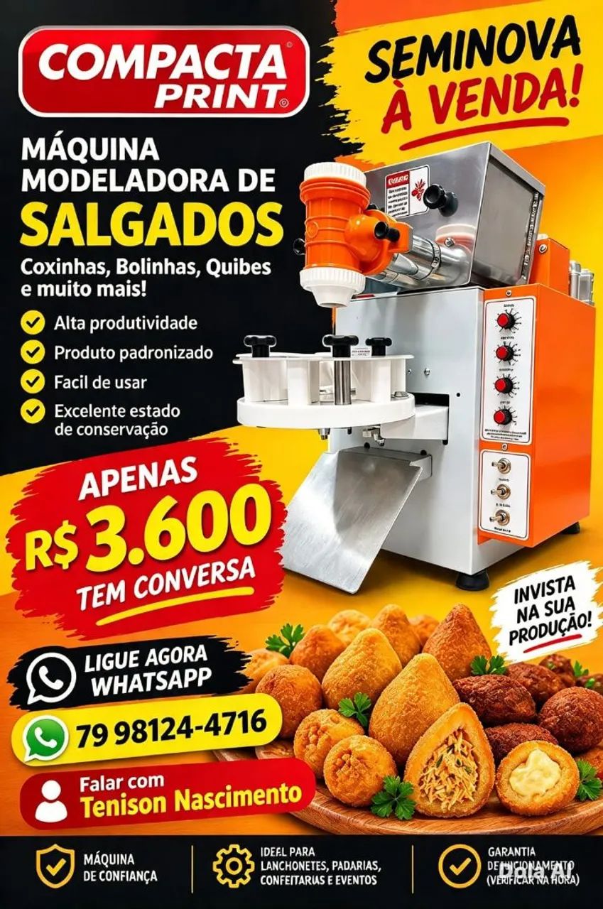 MÁQUINA MODELADORA DE SALGADOS 