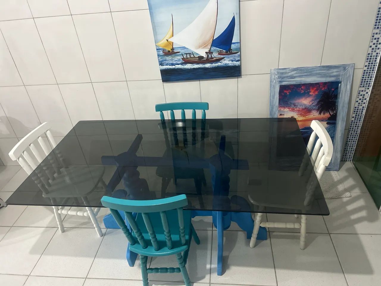 mesa de vidro