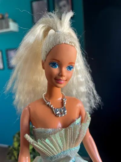 Boneca Barbie Bubble Angel de 1994 - Com avarias Cabelo e Meia - Foto 2
