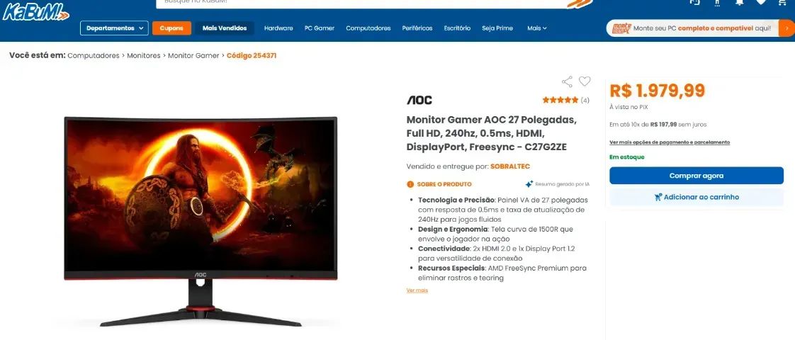 Monitor Gamer - Foto 2