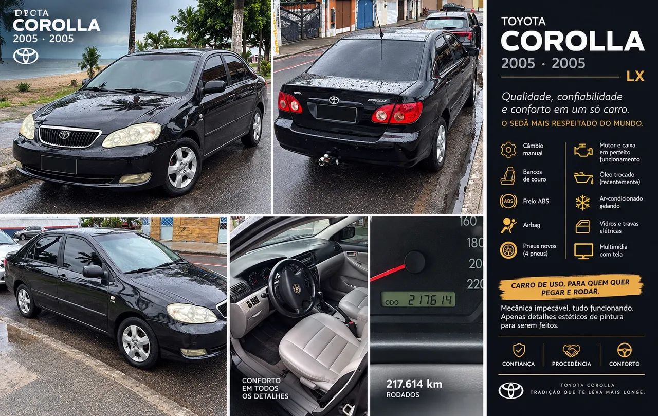 Toyota Corolla XEI 1.8/1.8 Flex 16V Mec. 2005