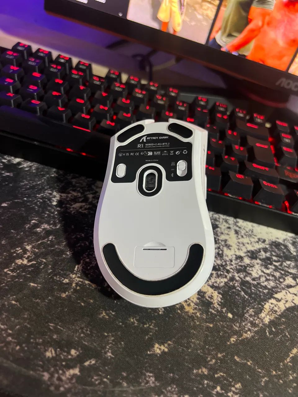 Mouse Gamer Sem Fio Attack Shark R1 - Foto 3