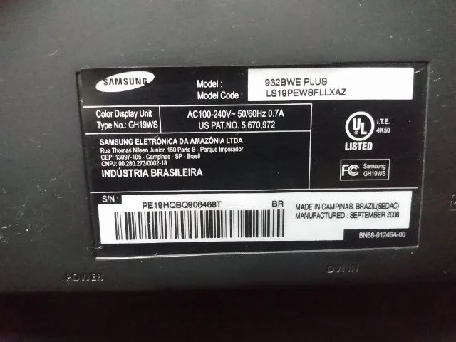 Monitor Samsung 19 Polegadas. Funcionando 100% com Garantia - Foto 3