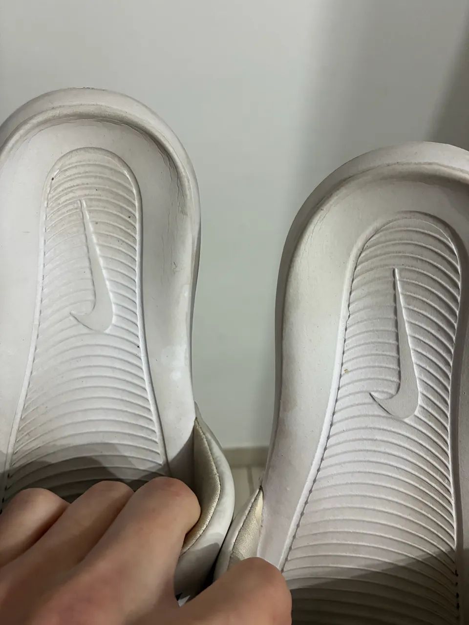 Slide Nike Branco c/ Azul - Foto 3