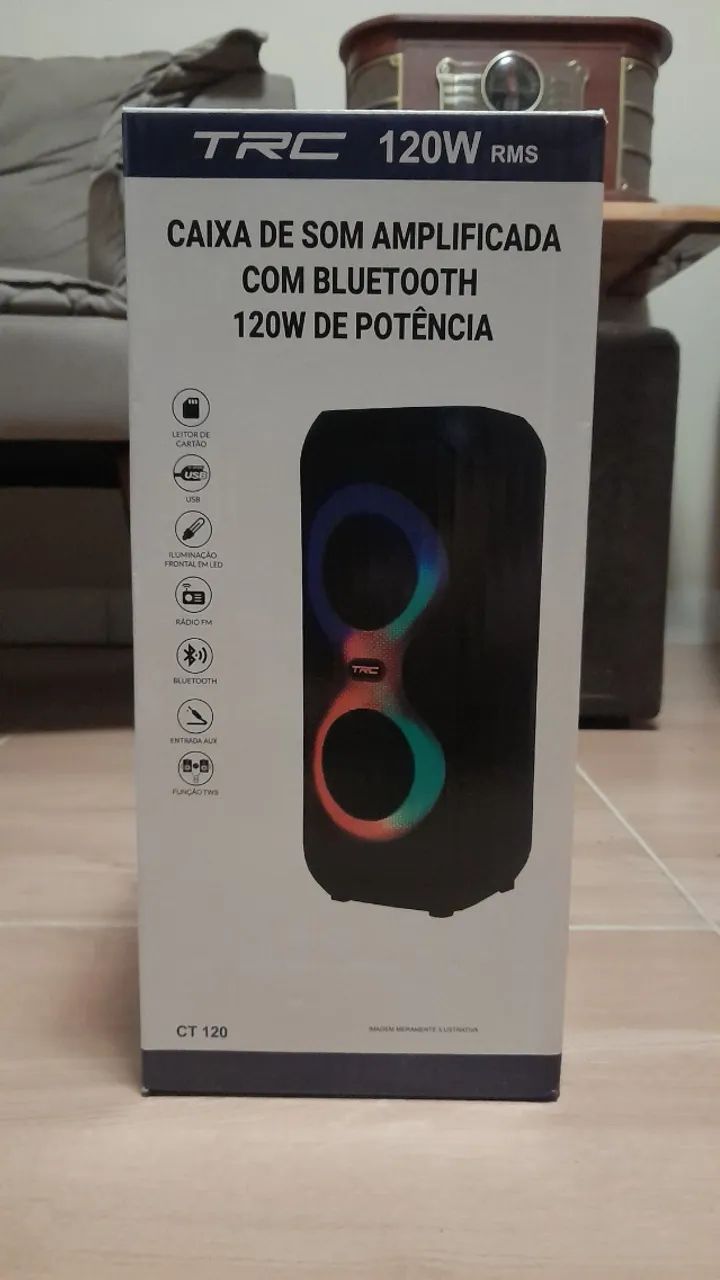 CAIXA DE SOM AMPLIFICADA TRC CT120