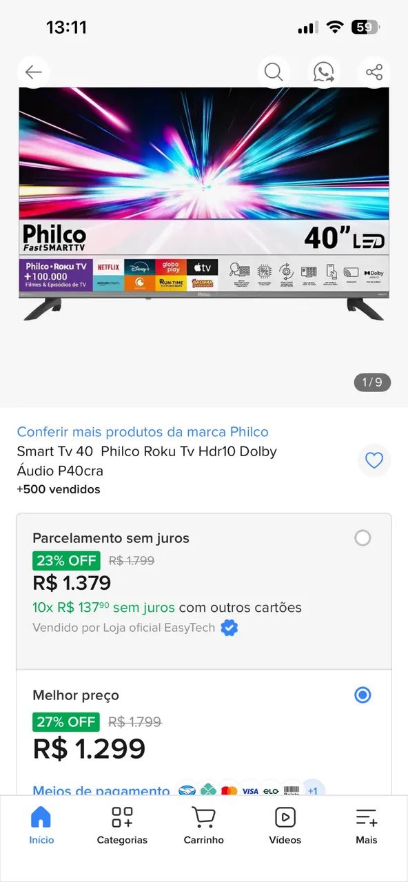 Smart tv Philco 40 Roku - Foto 3