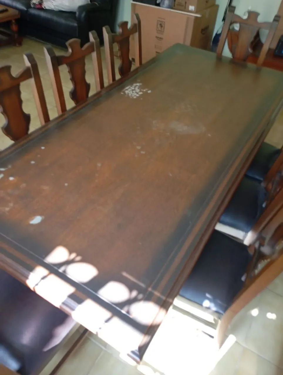 Conjunto Mesa e Cadeiras - madeira maciça - Foto 4