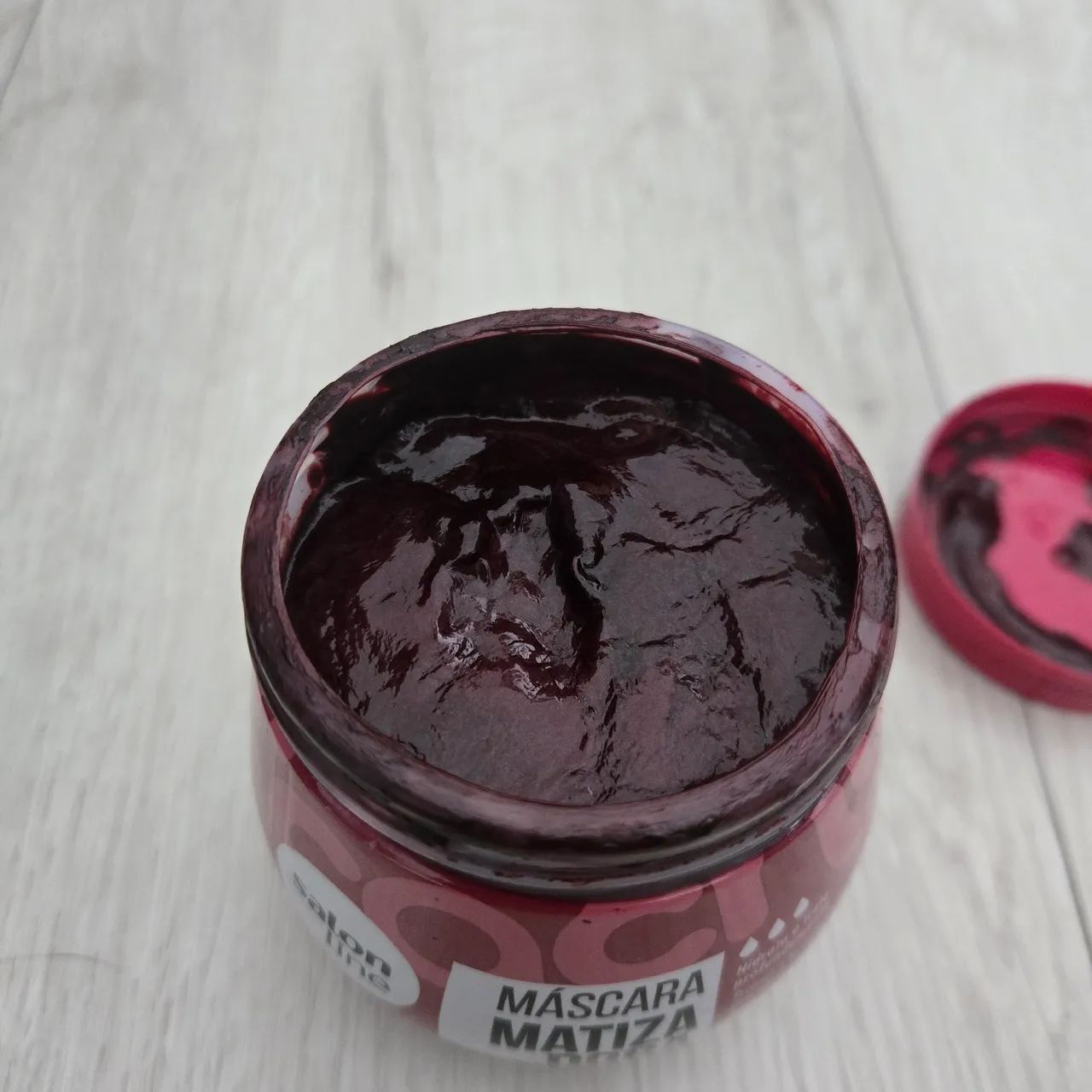 Máscara/tinta matizadora vermelho cereja salon line - Foto 3