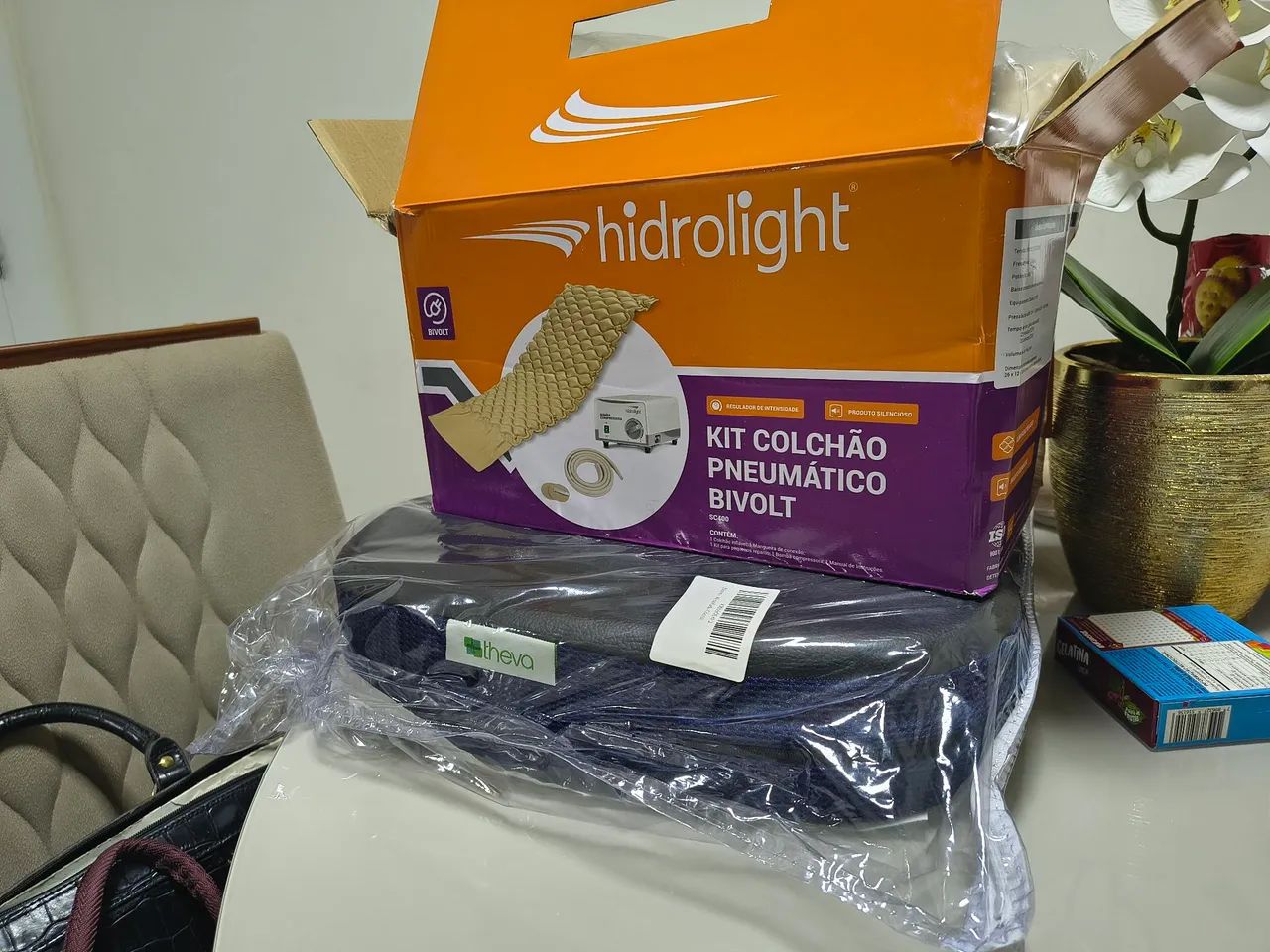 Colchão pnelmatico e almofada Coccix - Foto 3